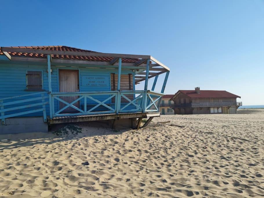 Superbe Studio A 8Mn En Voiture De La Plage Linxe Exterior foto